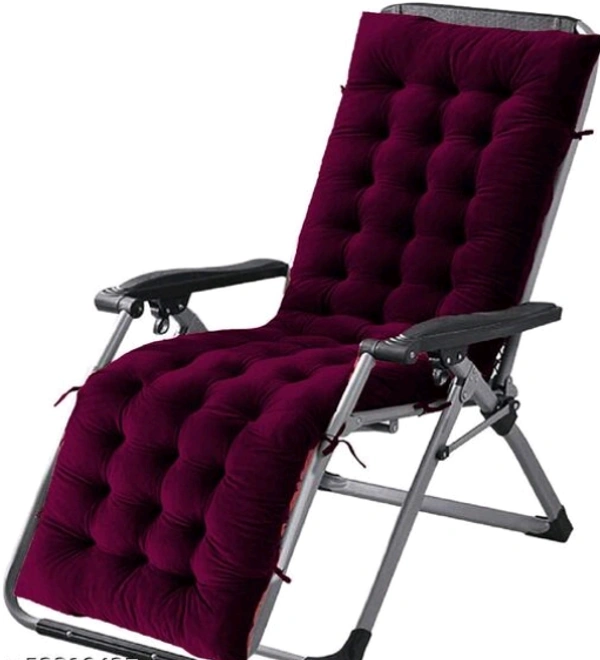 Mom's Moon Soft Velvet Chair Pad/Chair Cushion for Rocking Chair /Office/ Home in Outdoor and Indoor /Resting on Floor Set of 1 ( 18 x 50 Inch Purple ) - Purple